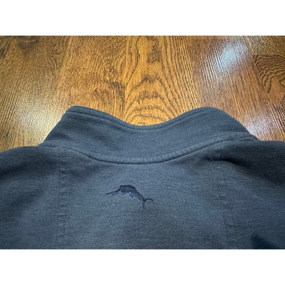 Tommy Bahama Men’s Antigua Cove Half Zip Sweatshirt Blue Cotton Blend XL - Picture 5 of 11